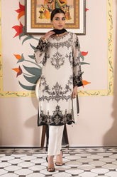 3 Piece Khaddi Net Embroidered Suit (AA5386)