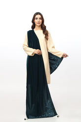 1 Piece Velvet Embroidered Stole (AV0004)