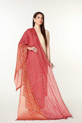 1 Piece Chiffon Embroidered & Printed Dupatta (AA5405)