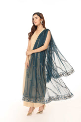 1 Piece Chiffon Embroidered Dupatta (AA5435)