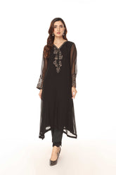 1 Piece Chiffon Embroidered Shirt (AP0029)