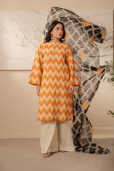 2 Piece Unstitched  Lawn Printed Suit (UC0046)