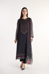 3 Piece Printed Chiffon Printed Suit (AS0450)