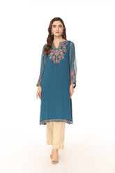 1 Piece Chiffon Embroidered Shirt (AS0453)