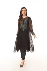 1 Piece Chiffon Embroidered Shirt (AS0459)