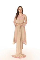 3 Piece Chiffon Embroidered Suit (AS0461)