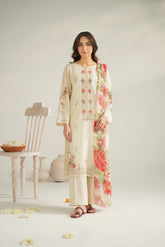3 Piece Lawn Embroidered Suit (UC0109)