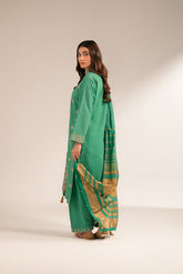 3 Piece Slub Khaddar Embroidered (CS0281)
