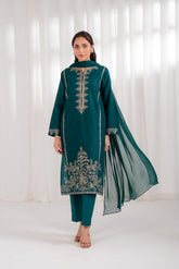 3 Piece Lawn Embroidered Suit (CS0126)