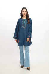 1 Piece Cotton Karandi Embroidered Shirt (BA0035)