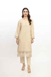 2 Piece Lawn Karandi Embroidered Suit (BA0050)