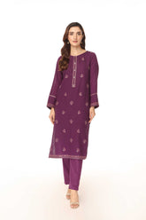 2 Piece Cotton Karandi Embroidered Suit (BA0078)