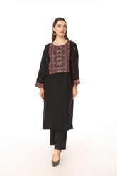 2 Piece Cotton Karandi Embroidered Suit (BA0080)