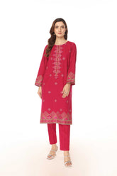 2 Piece Slub Khaddar Embroidered Suit (BA0100)