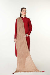 1 Piece Chiffon Printed & Tasselling Stole (BB9916)