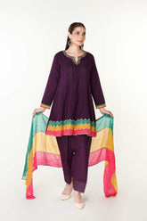 3 Piece Lawn Karandi Embroidered & Printed Suit (BB9939)