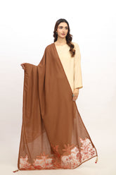 1 Piece Lawn Karandi Embroidered Shawl (BB9989)