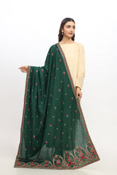 1 Piece Lawn Karandi Embroidered Shawl (BB9991)