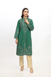 1 Piece Slub Khaddar Embroidered Jacket (BE0020)