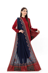 1 Piece Lawn Karandi Embroidered Shawl (BS0030)