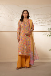 3 Piece Unstitched Printed Lawn Suit (UC0062)