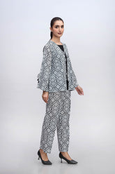 3 Piece Printed Lawn Suit (BZ0054)