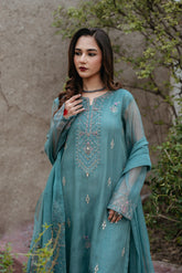 3 Piece Net Embroidered (FL0020)