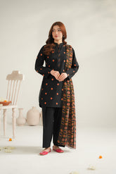 3 Piece Lawn Embroidered Unstitched Suit (UC0128)