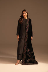 1 Piece Velvet Embroidered Shawls (FG0002)