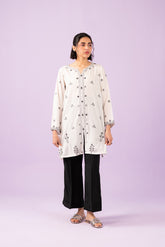 1 Piece Linen Viscose Embroidered Shirt (CF0133)