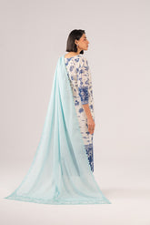1 Piece Lawn Embroidered Shawl (CH0008)