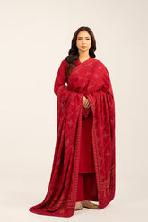1 Piece Lawn Karandi Embroidered Shawls (CH0046)
