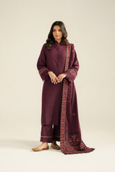 1 Piece Lawn Karandi Embroidered Shawls (CH0053)