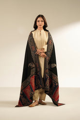 1 Piece Cotton Karandi Embroidered Shawls (CH0058)