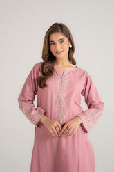 2 Piece Cotton Embroidered Suit (CP0116)