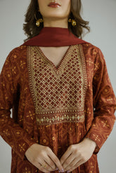 3 Piece Printed Lawn Embroidered Suit (CP0200)