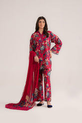 3 Piece Printed Slub Khaddar Printed (CP0238)