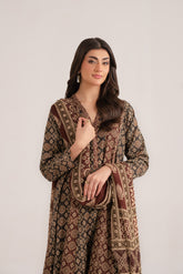 3 Piece Printed Slub Khaddar Printed (CP0239)