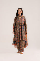 3 Piece Printed Viscose Linen Printed (CP0242)