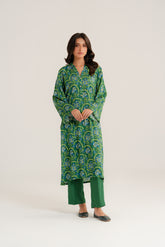 2 Piece Linen Printed Printed Suit (CP0278)
