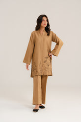 2 Piece Slub Khaddar Embroidered Suit (CP0290)