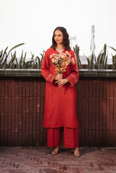 2 Piece Lawn Karandi Solid Suit (CP0291)