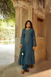 3 Piece Lawn Karandi Embroidered Suit (CS0328)