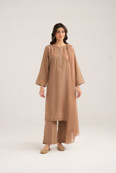 3 Piece Cotton Karandi Embroidered (CP0331)