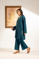 2 Piece Slub Khaddar Embroidered Suit (CP0366)