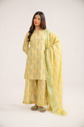 3 Piece Printed Lawn Printed Suit (CP0394)