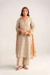 3 Piece Printed Lawn Printed Suit (CP0405)