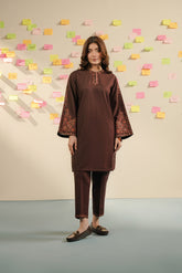 2 Piece Slub Khaddar Embroidered Suit (CP0547)