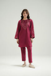 2 Piece Slub Khaddar Embroidered Suit (CP0575)