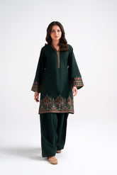 2 Piece Slub Khaddar Embroidered Suit (CP0585)